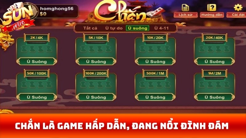 Chắn là game hấp dẫn, đang nổi đình đám trên thị trường giải trí hiện nay