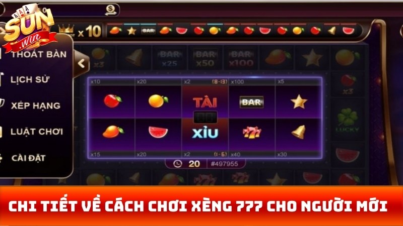 Chi tiết về cách chơi xèng 777 cho người mới 