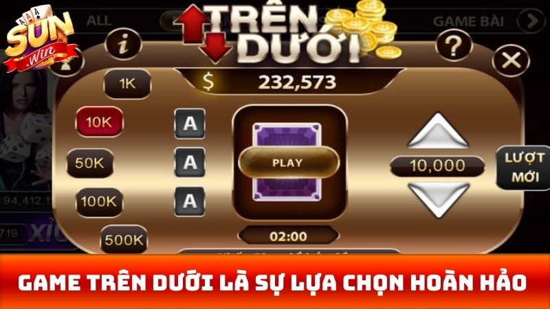 Game trên dưới là sự lựa chọn hoàn hảo với những anh em đam mê giải trí