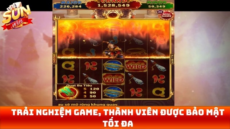 Trải nghiệm game, thành viên được bảo mật và an toàn tối đa